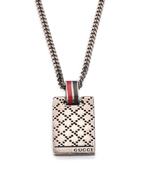 mens gucci pendant|Men's Designer Jewelry .